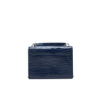 Saint Laurent Sunset Chain Wallet Navy SHW