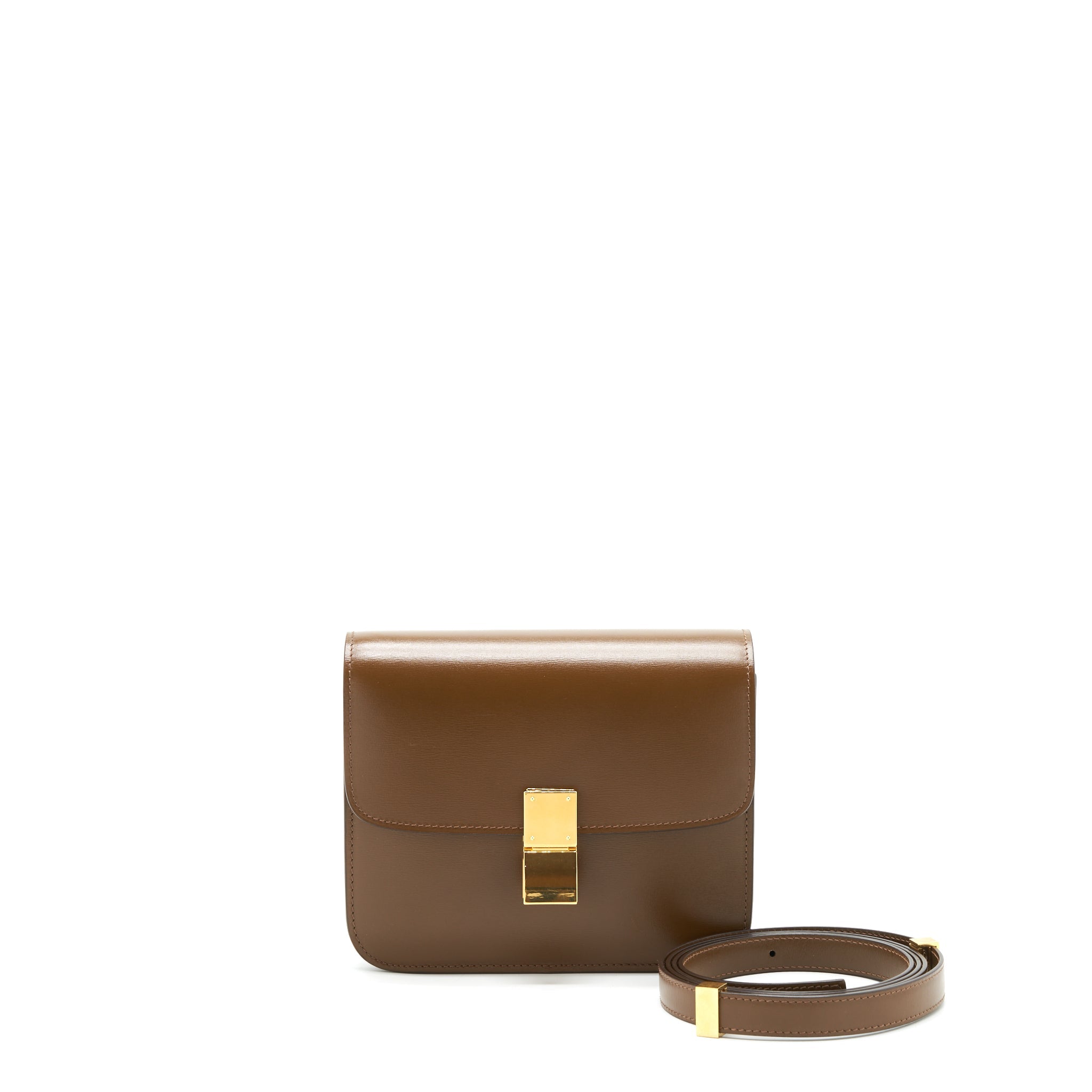 Celine Teen Classic Box Bag Calfskin camel