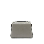 Gucci GG Top Handle Bag Caflskin Grey LGHW