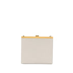 Celine Mini Clasp Shoulder Bag Light Grey Ruthenium