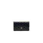 Chanel Classic Flap Wallet Lambskin Black SHW
