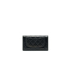 Chanel Classic Flap Wallet Lambskin Black SHW