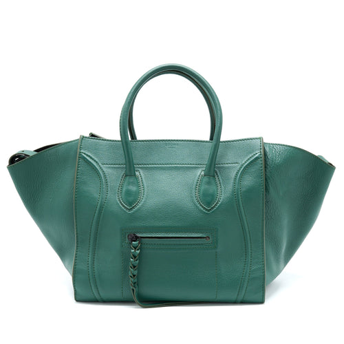 Celine Phantom Tote Bag Dark Green