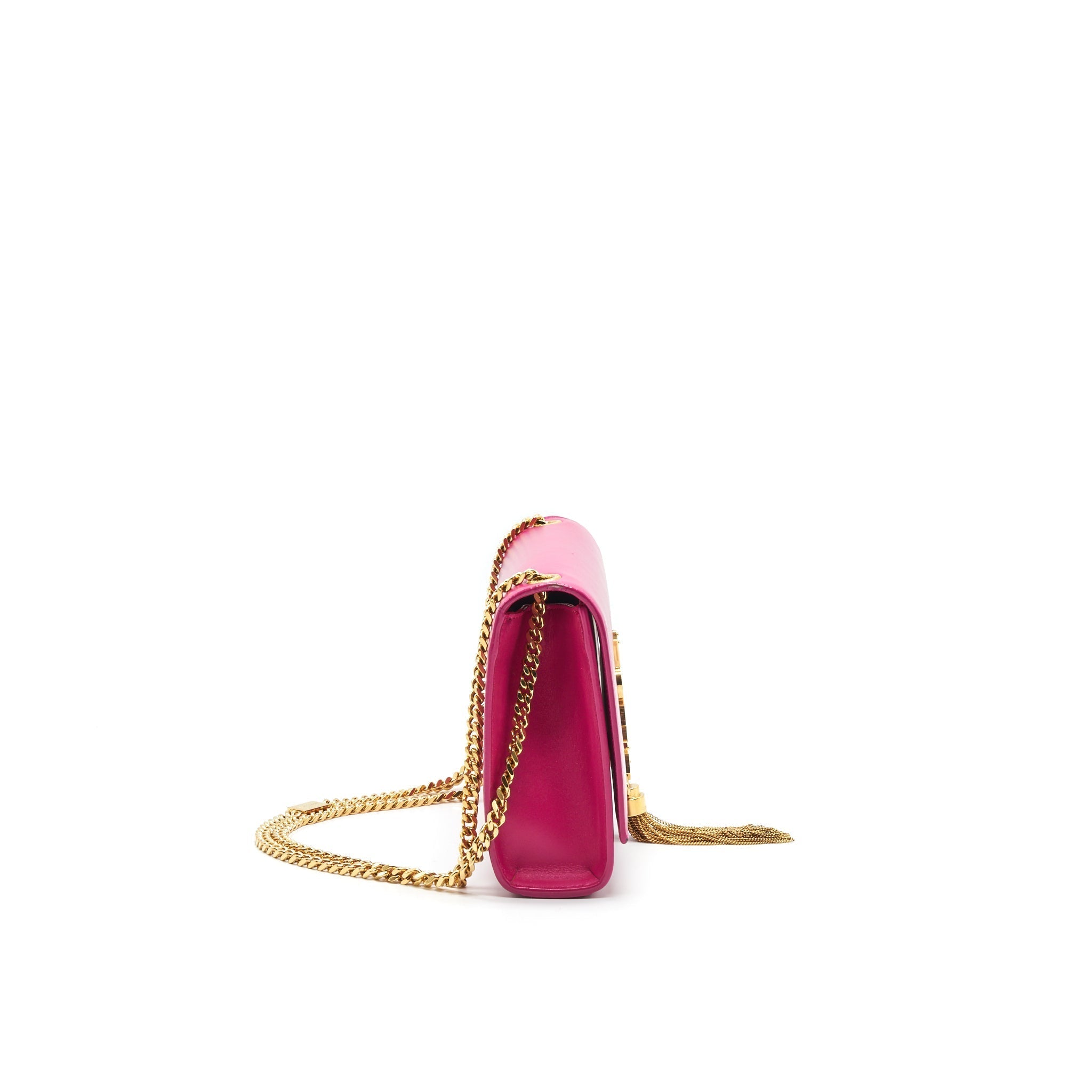 SAINT LAURENT /YSL MEDIUM KATE BAG WITH TASSEL IN HOT PINK