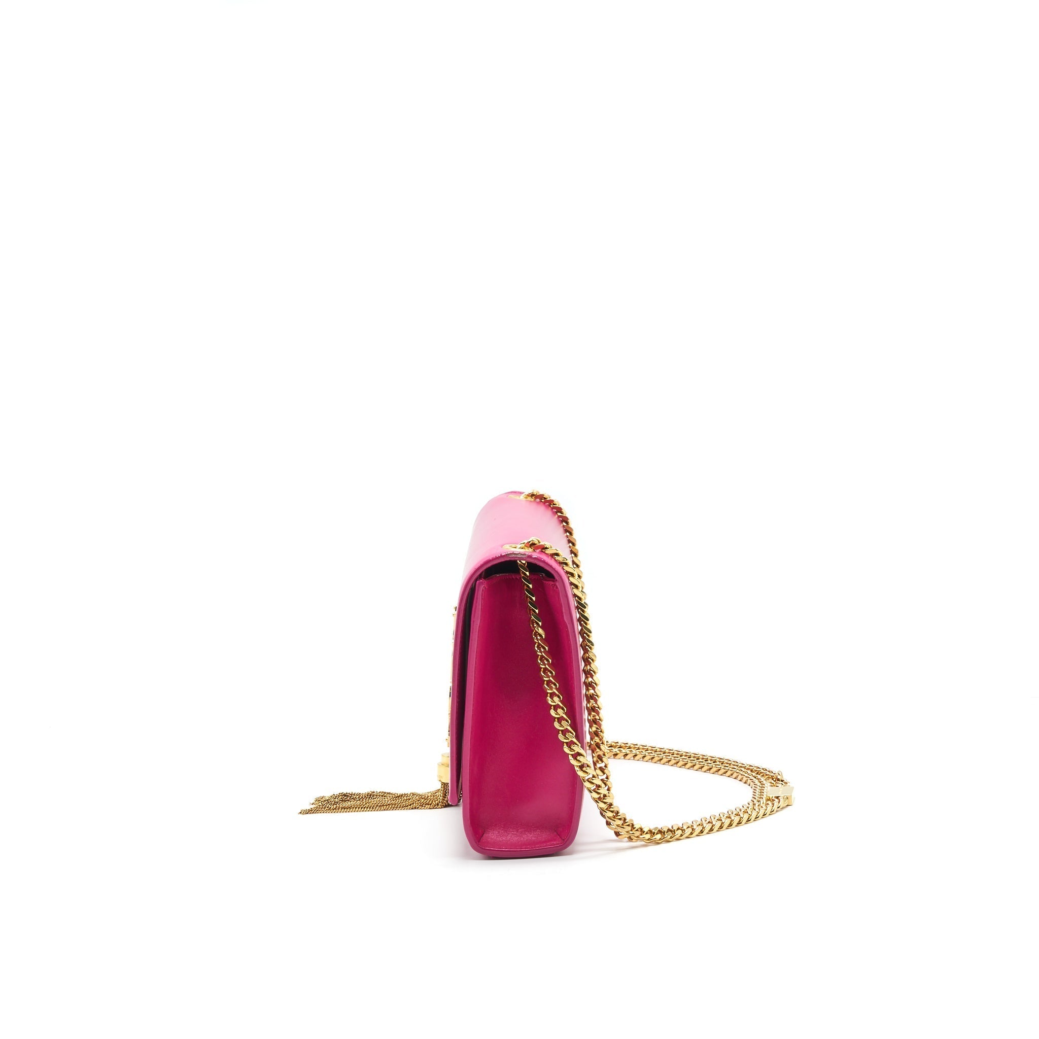 SAINT LAURENT /YSL MEDIUM KATE BAG WITH TASSEL IN HOT PINK