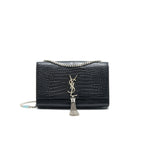 SAINT LAURENT /YSL KATE MEDIUM CHAIN BAG WITH TASSEL BLACK SHW