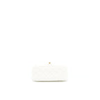 Chanel Pearl Crush Mini Square Flap Bag White GHW