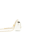 Chanel Pearl Crush Mini Square Flap Bag White GHW