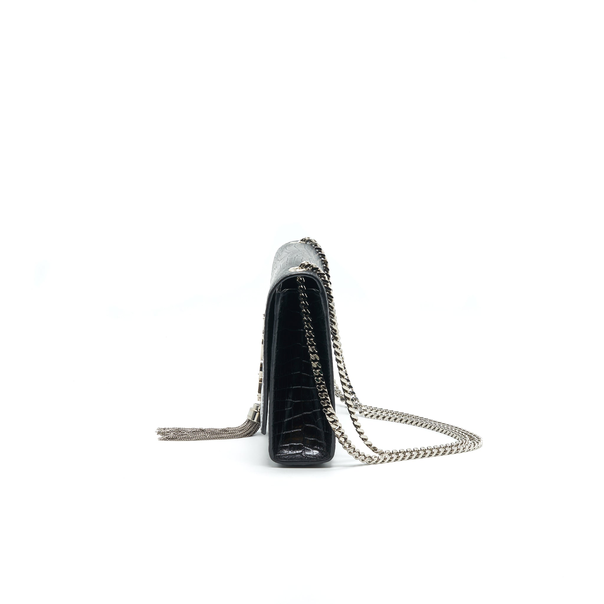 SAINT LAURENT /YSL KATE MEDIUM CHAIN BAG WITH TASSEL BLACK SHW