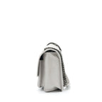 Saint Laurent Medium Niki Bag Calfskin Light Grey With Ruthenium Hardware