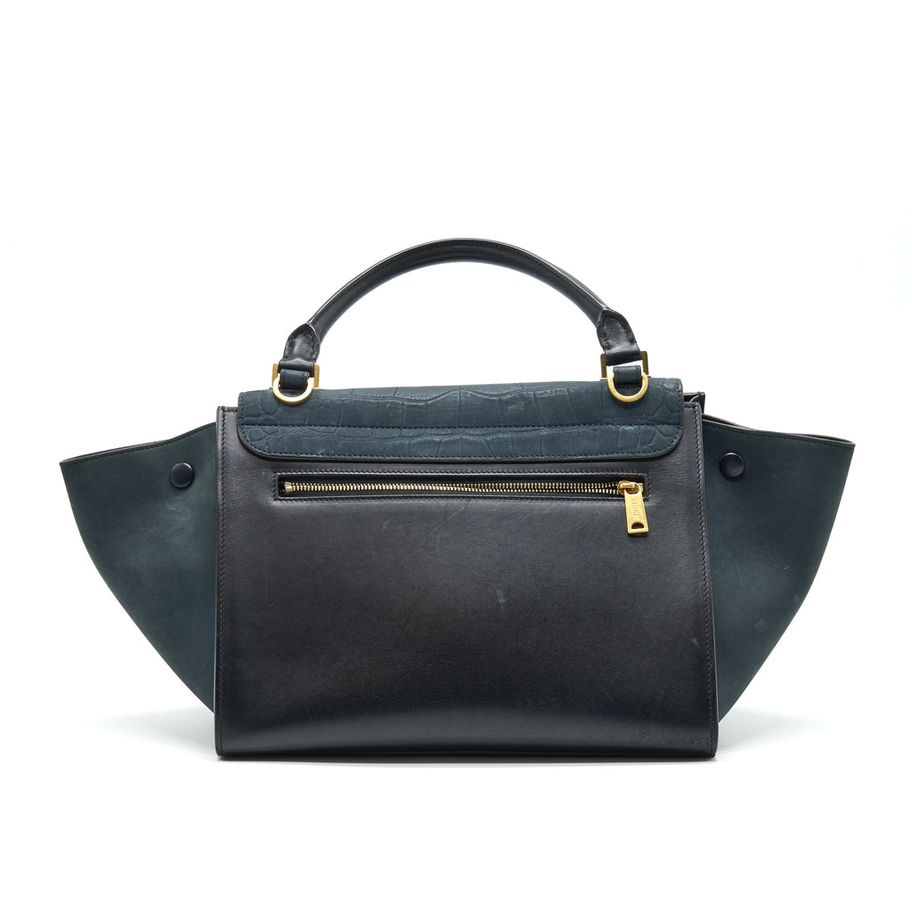 Celine Trapeze Bag Deep Grey / Black