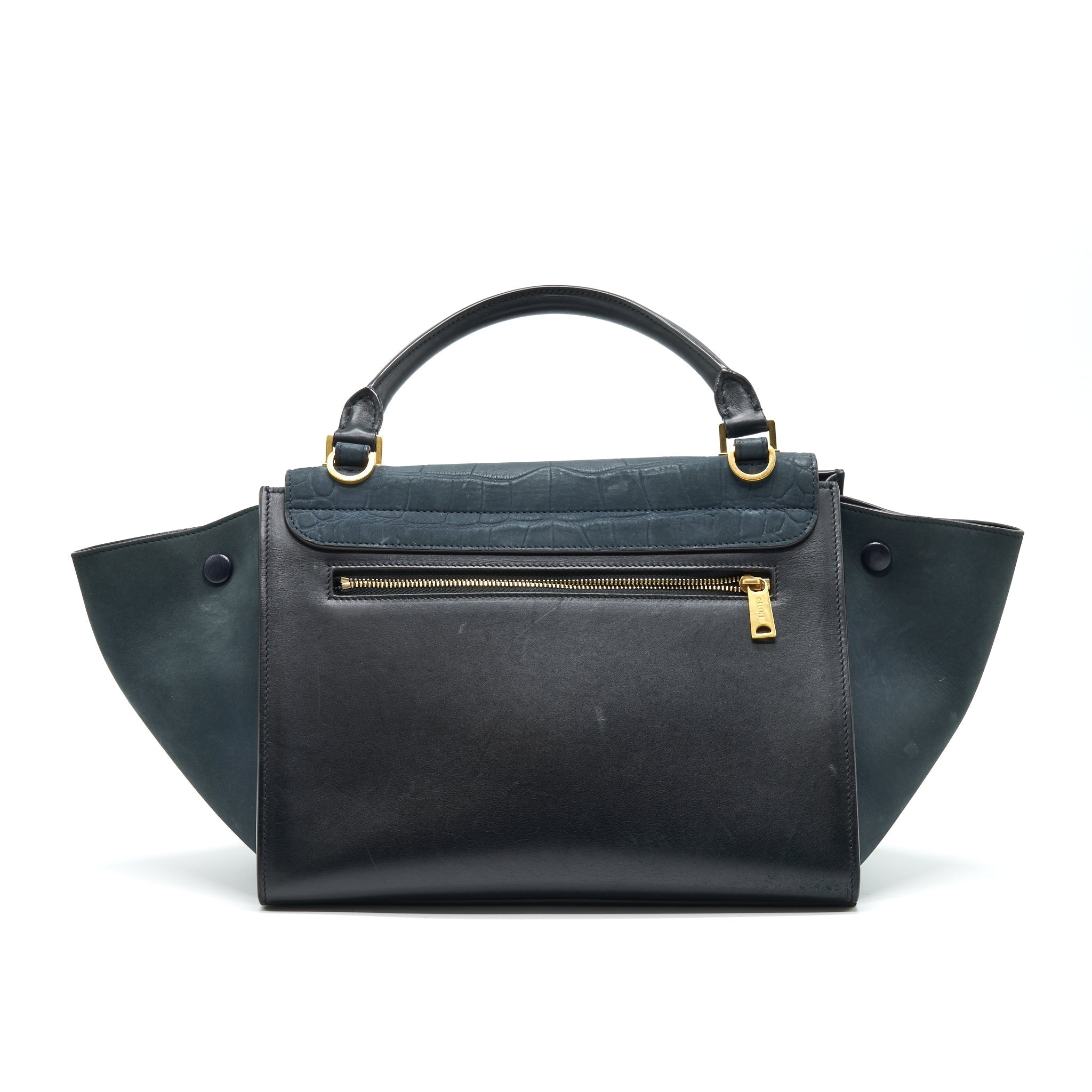 Celine Trapeze Bag Deep Grey / Black