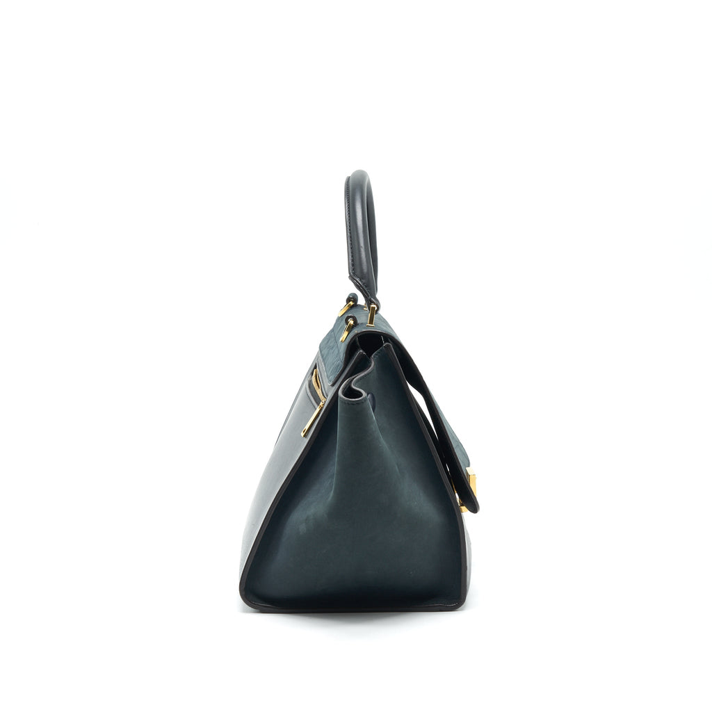 Celine Trapeze Bag Deep Grey / Black