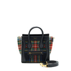 Celine Nano Luggage Bag Fabric/ Leather Multicolour