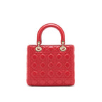 Dior Medium Lady Dior Tote Bag Red GHW