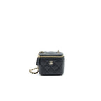 CHANEL SMALL VANITY WITH CHAIN CAVIAR BLACK LGHW