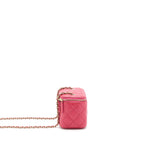 Chanel Long Vanity Case Caviar Hot Pink LGHW