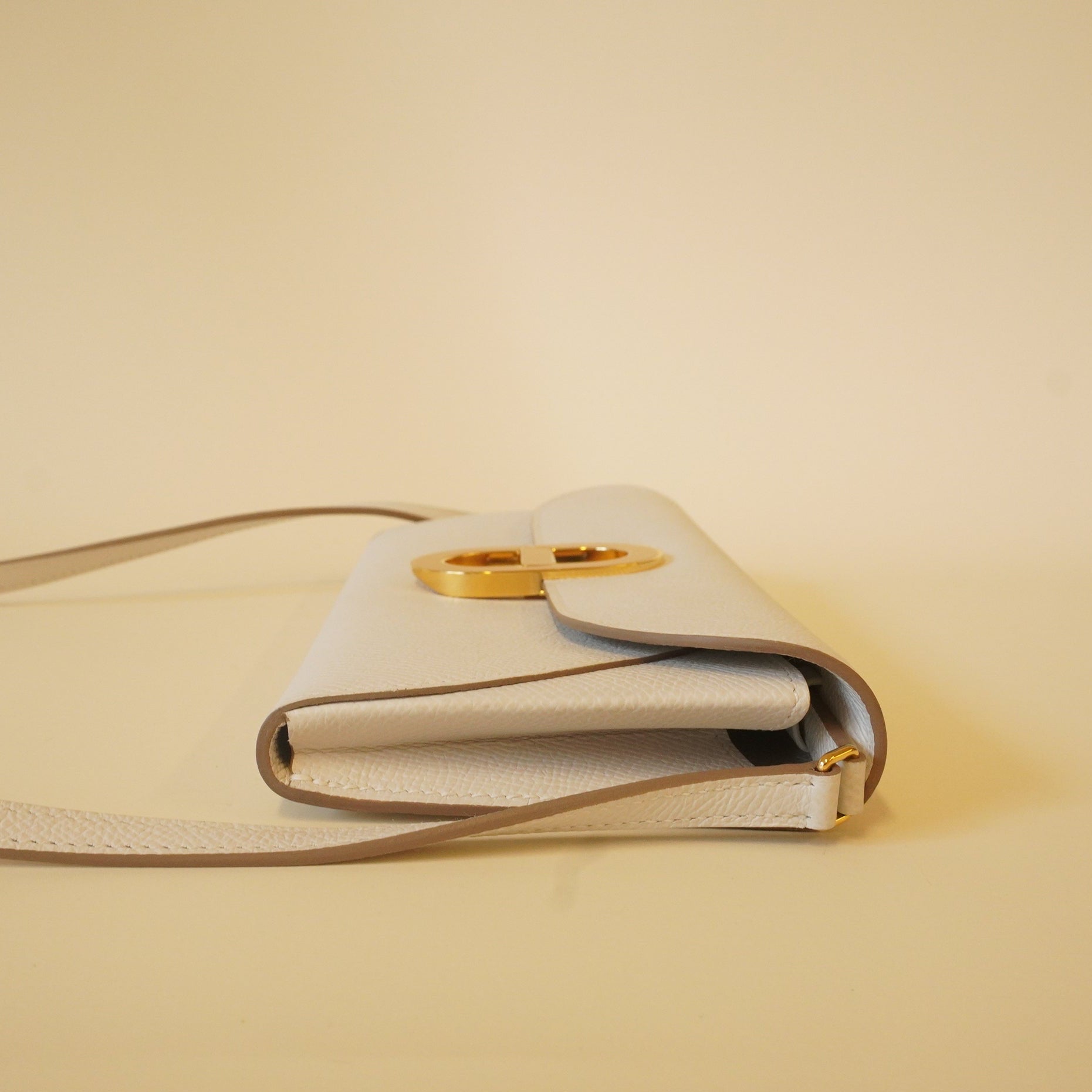 Hermes White Pearl Chaîne d'Ancre Too Go Shoulder Bag