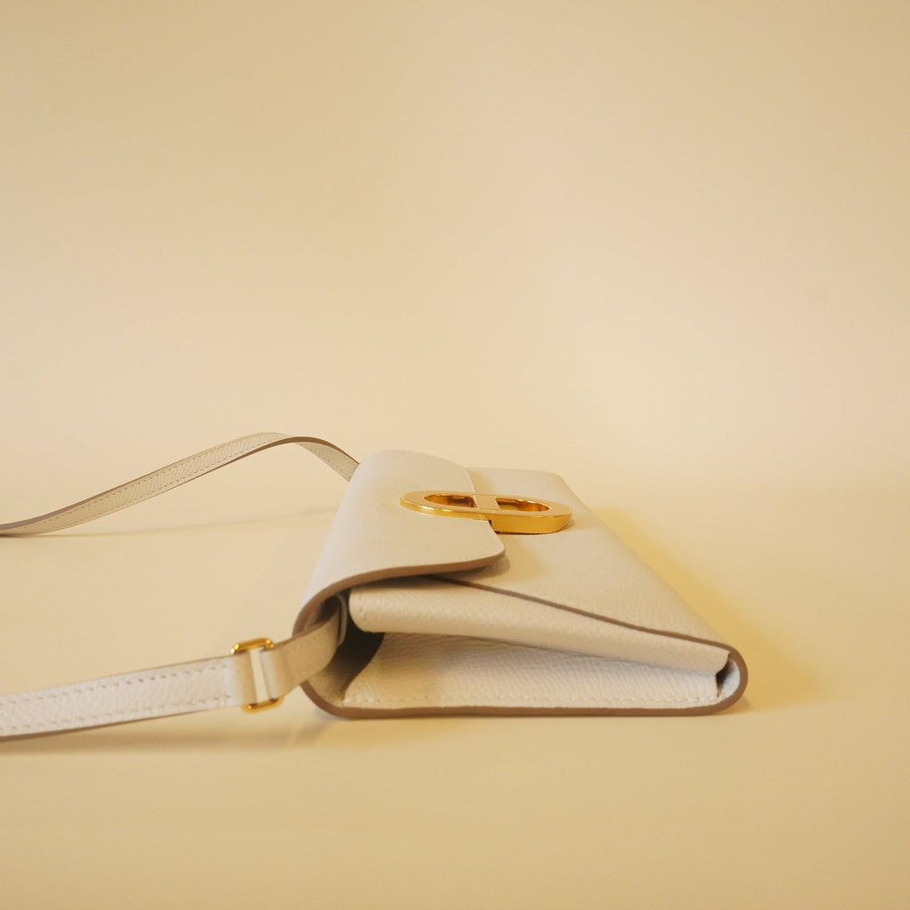 Hermes White Pearl Chaîne d'Ancre Too Go Shoulder Bag