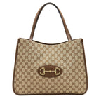 Gucci 1955 Horsebit Tote Bag Brown