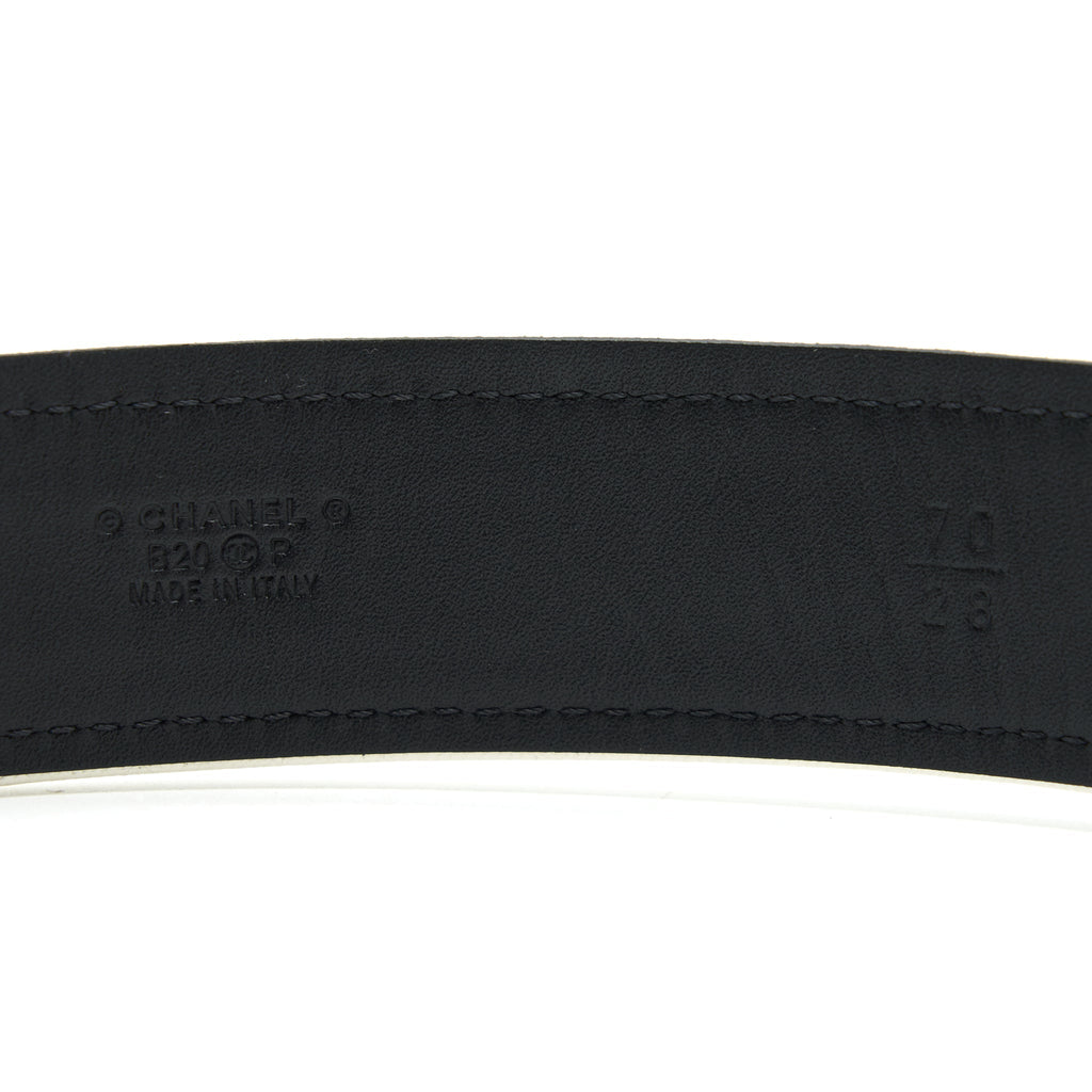 Chanel Size 70 CC logo Denim Belt GHW