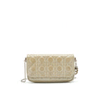Dior Patent leather Wallet on Chain Light Grey