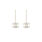 Chanel Crystal Drop Earrings SHW