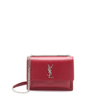Saint Laurent/YSL Sunset Bag Calfskin Red SHW