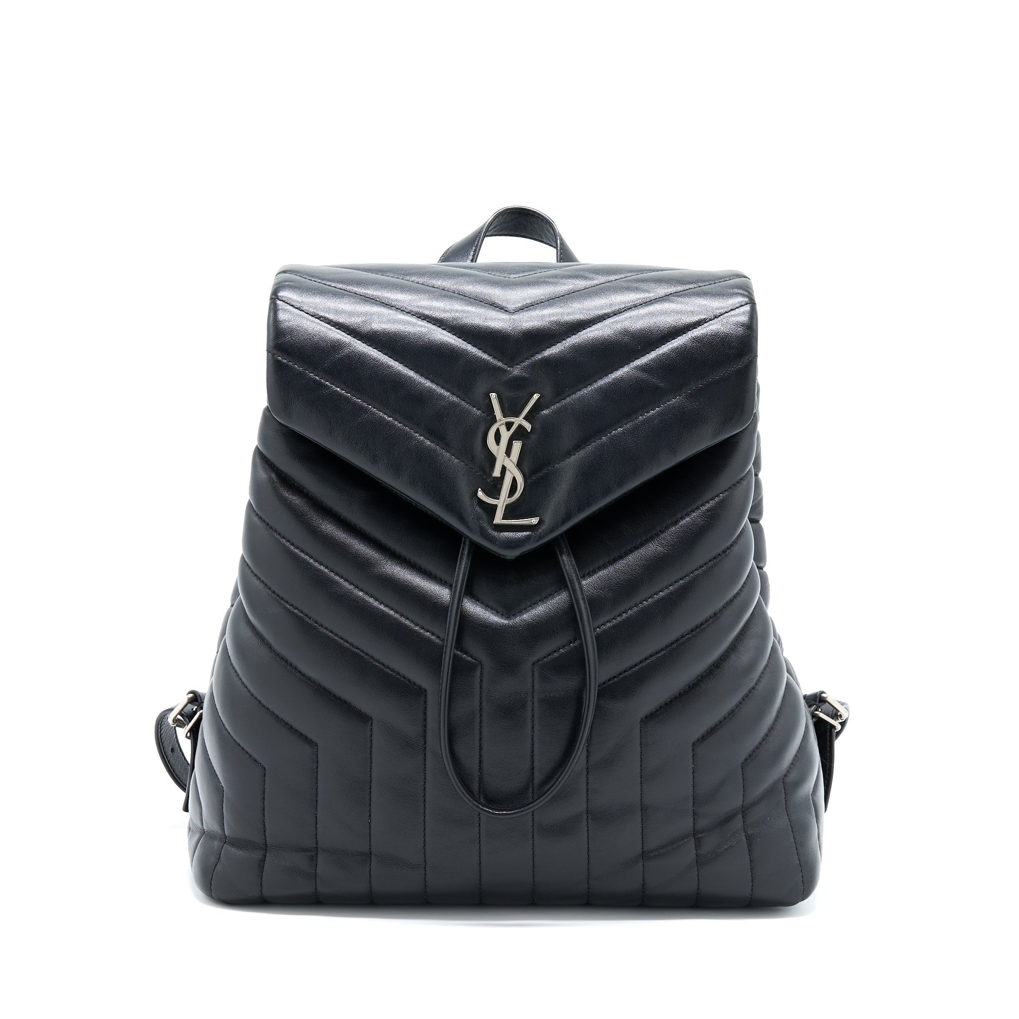 Saint Laurent/YSL Lou Lou Backpack Black SHW