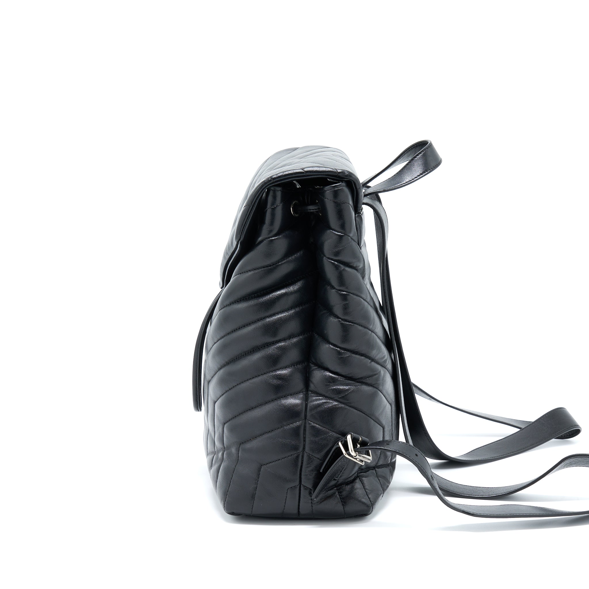 Saint Laurent/YSL Lou Lou Backpack Black SHW