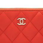Chanel Habana O Case Pouch Lambskin Red GHW