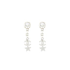 Chanel CC Logo Star Drop Earrings