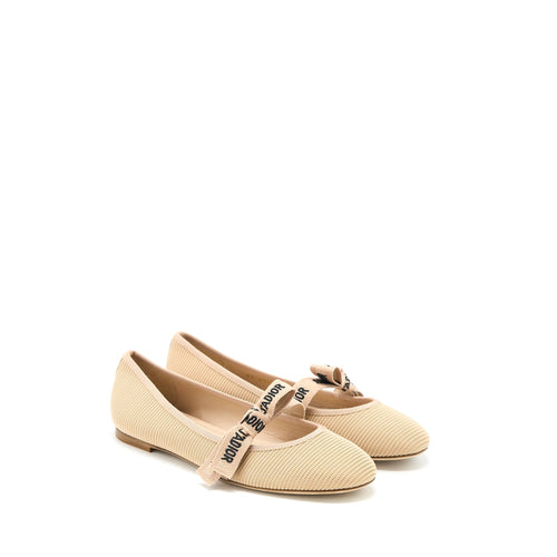 Dior Size 36 J’adior Ballet Pump Canvas Beige