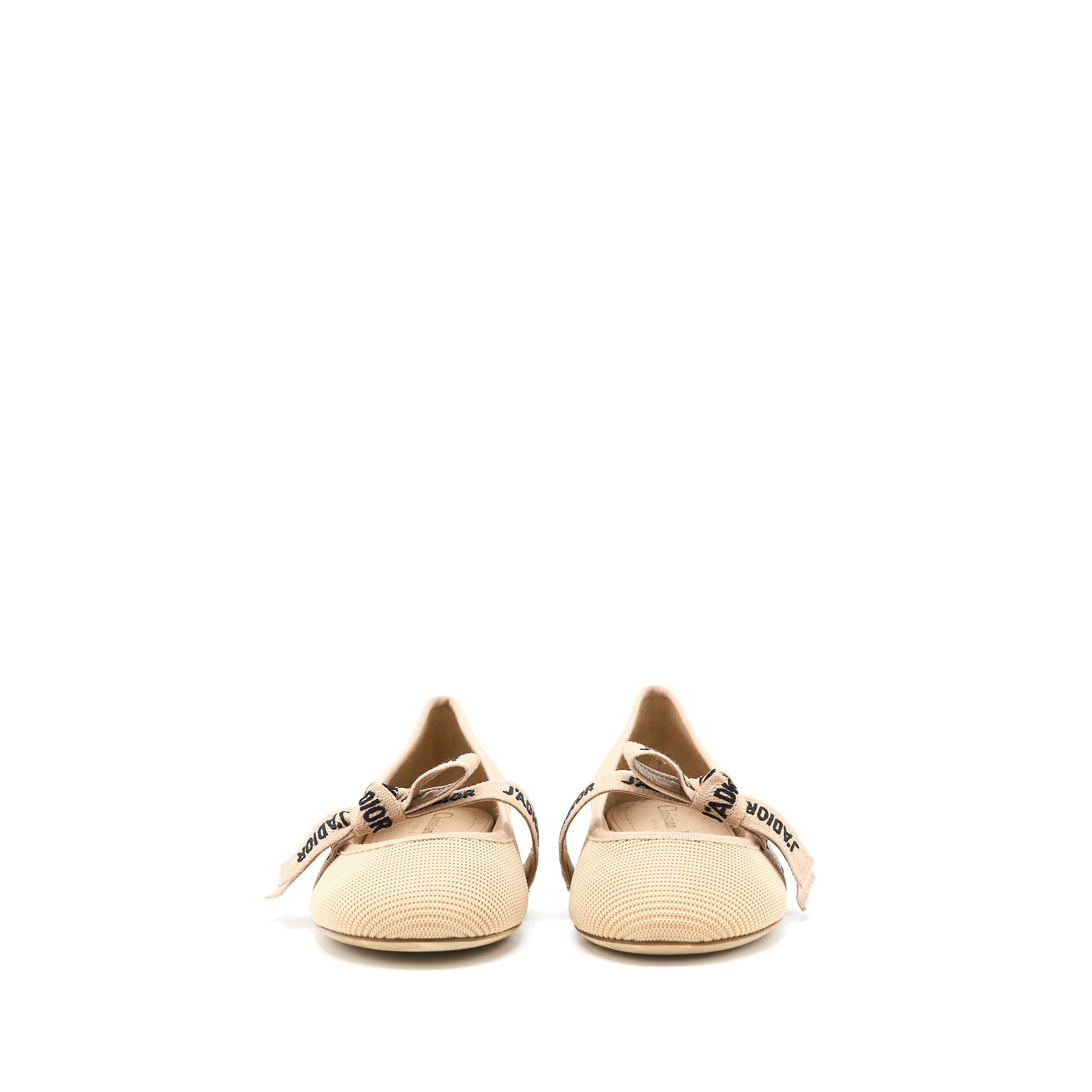 Dior Size 36 J’adior Ballet Pump Canvas Beige