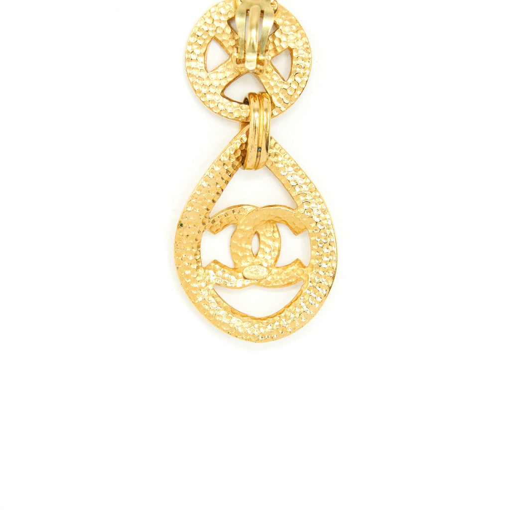 Chanel Vintage Drop Earring 24k GHW
