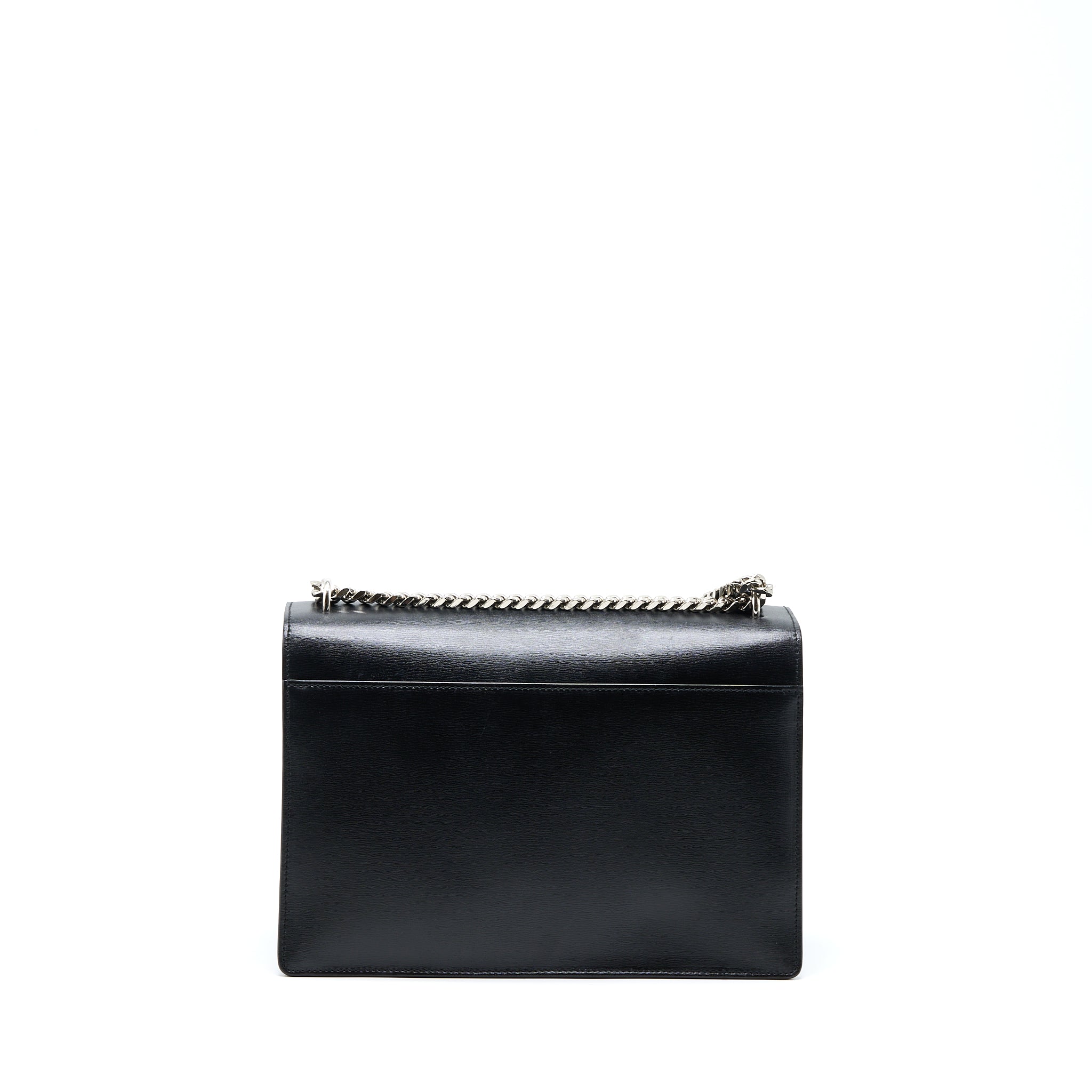 Saint Laurent/YSL Sunset Large Chain Bag Calfskin Black SHW