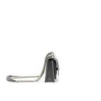 Saint Laurent Mini Sunset Shoulder Bag Grey SHW