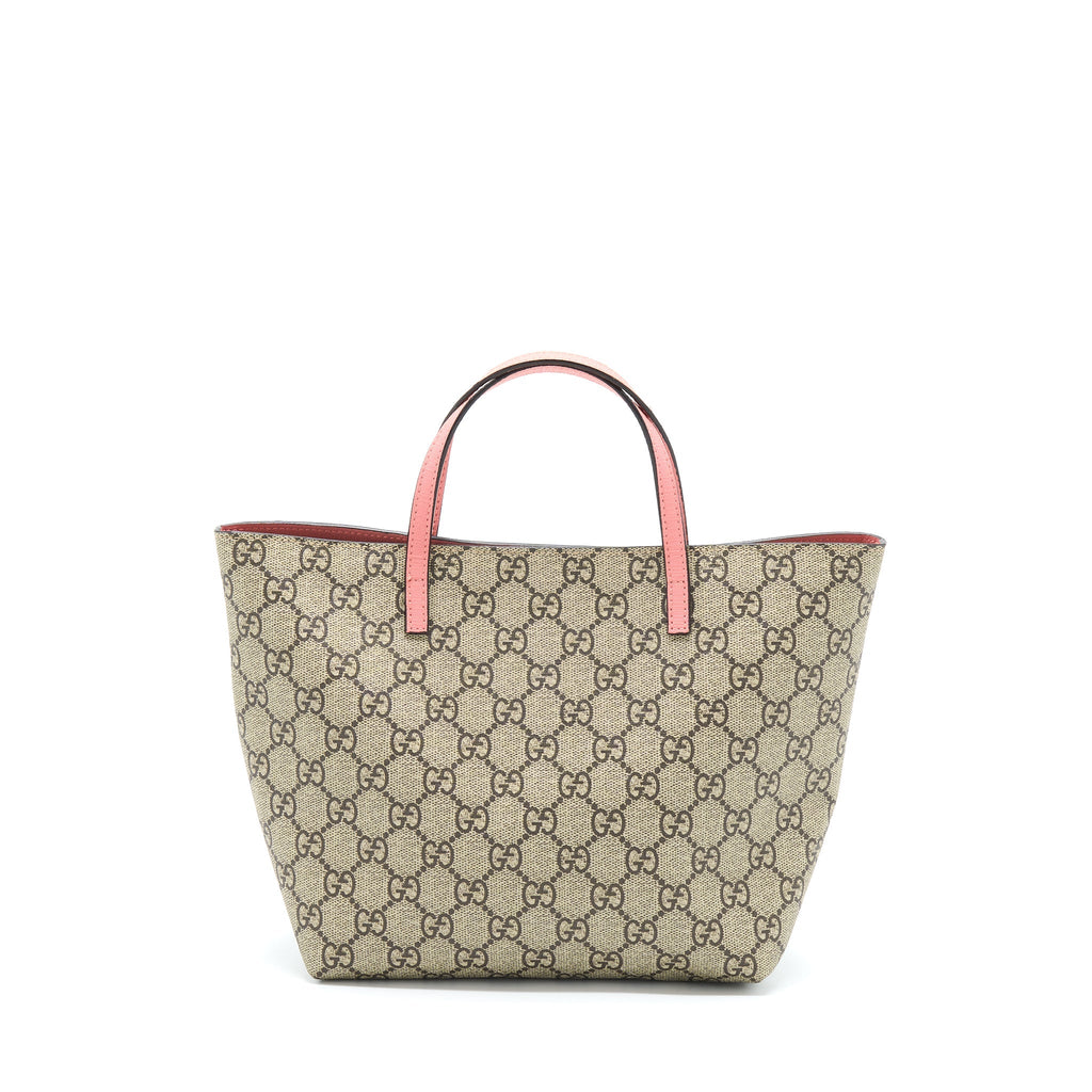 Gucci Children's GG Cat Pink/Multicolour Tote SHW