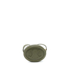 Celine Crossbody Oval Purse Calfskin Olive Green