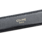 Celine Size 85 Triomphe Belt Smooth Calfskin Black
