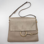 Chloe Faye Shoulder Bag Leather and Suede Medium