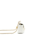 CHANEL PEARL CRUSH RECTANGULAR MINI FLAP BAG WHITE