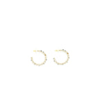 Chanel Round CC Black Earrings With Pearl GHW