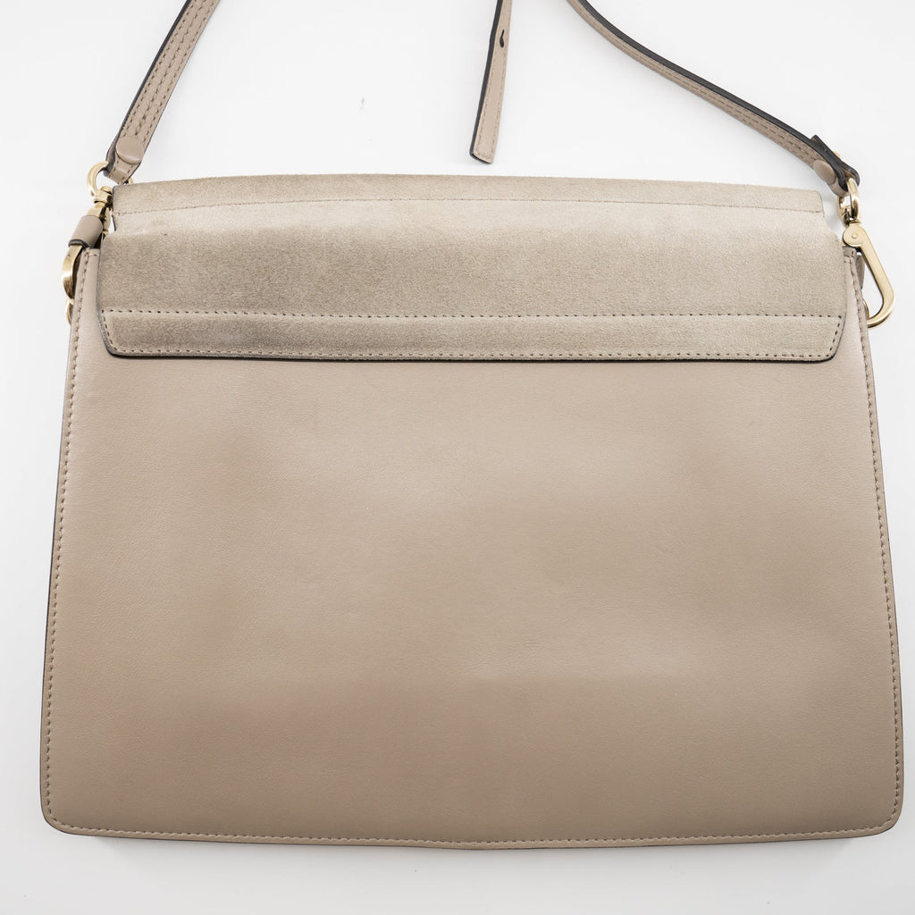 Chloe Faye Shoulder Bag Leather and Suede Medium