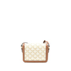 Celine Teen Triomphe Bag Triomphe Canvas/Calfskin White