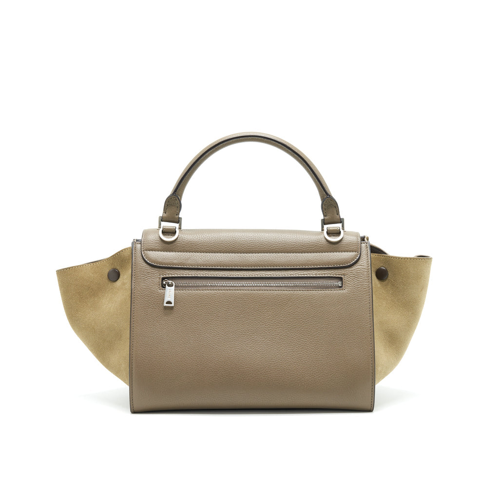 CELINE SMALL TRAPEZE BAG LIGHT GREY