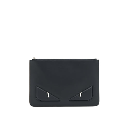 Fendi monster Clutch so black
