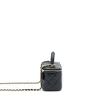 Chanel Top Handle Long Vanity Lambskin Black LGHW