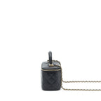 Chanel Top Handle Long Vanity Lambskin Black LGHW
