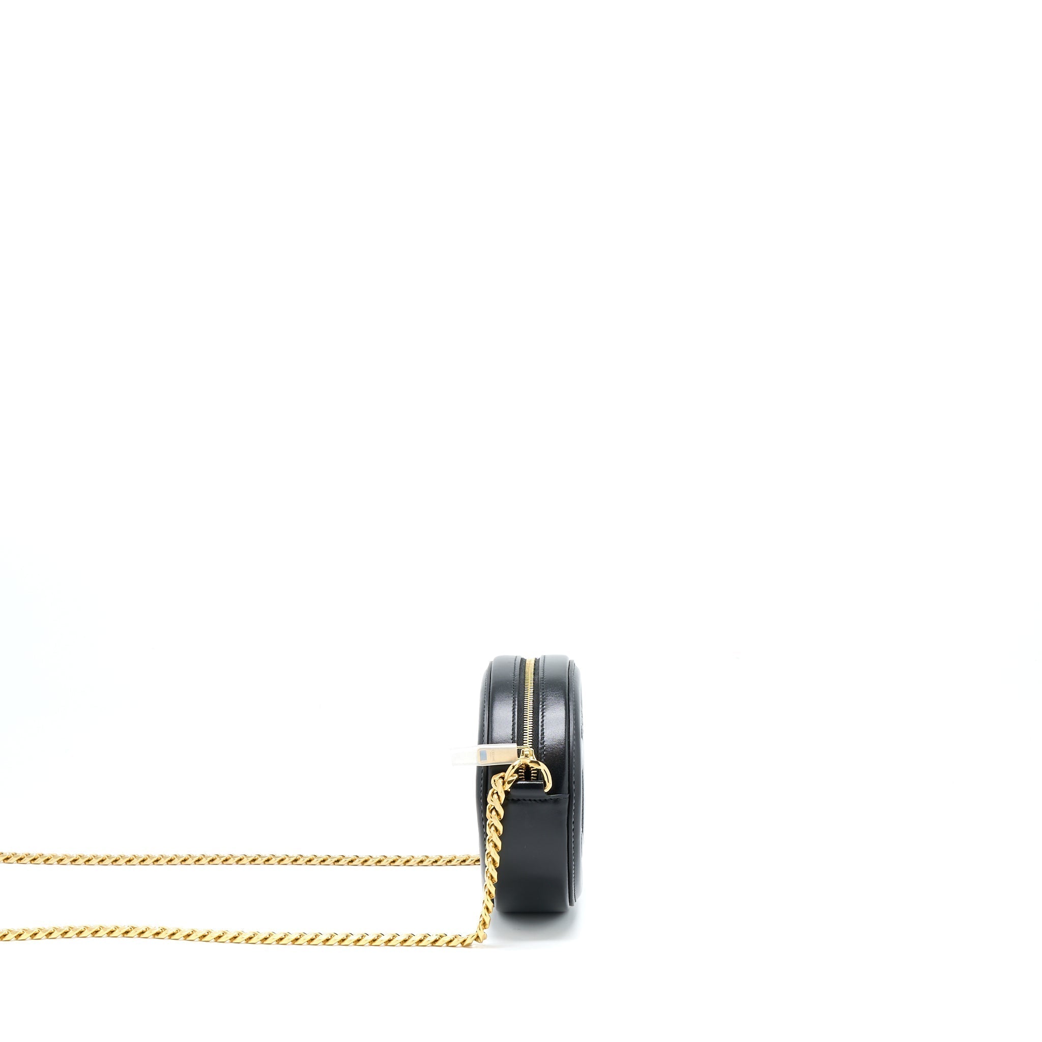 Celine Oval Bag Cuir Triomphe Calfskin/Velvet with Chain